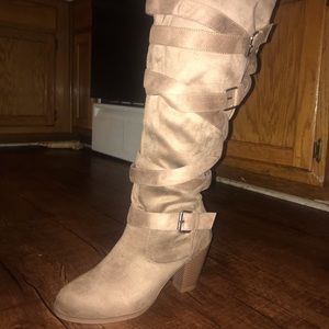 Torrid Tan Wide Calf Boots 10 W Brand New